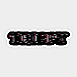 Trippy Text 3D Effect Sticker